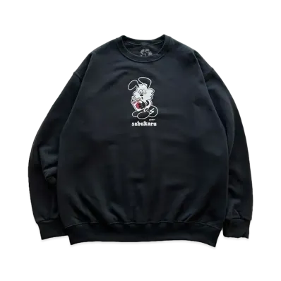 VERDY x sabukaru SWEAT CREW "Black"