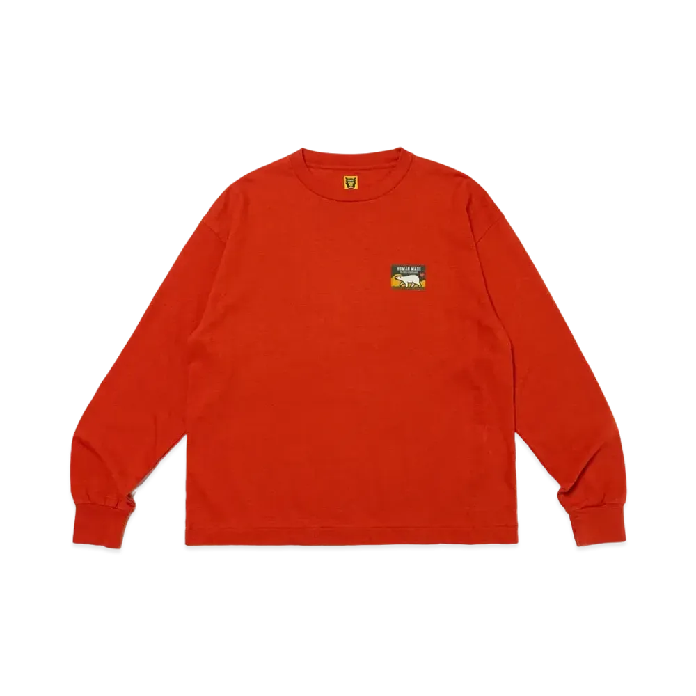 HUMAN MADE Graphic Long Sleeve T-Shirt "Red"