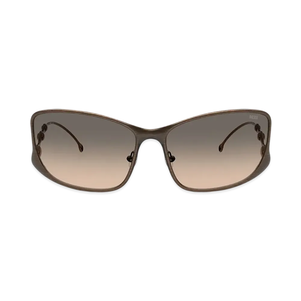 Diesel 0Dl1013 Rectangle Sunglasses "Brown"