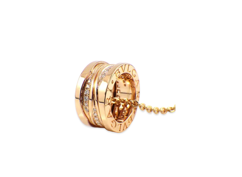 BVLGARI B Zero 1 Design Legend Necklace Diamond "Pink Gold"