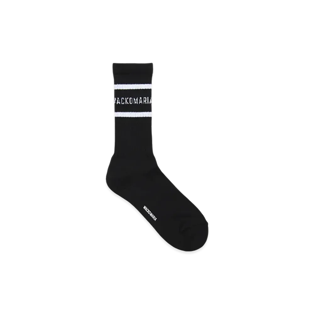 WACKO MARIA Sports Socks "Black/White"
