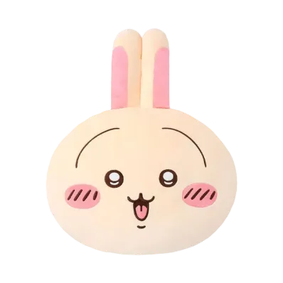 Gray Parka Service -Chiikawa Rabbit Kuji- B Prize Face Cushion Urarara