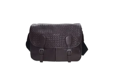 Bottega Veneta Lambskin Crossbody Bag "Brown"