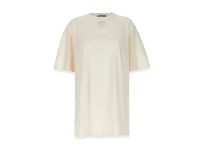 PRADA Women's Logo T-Shirt "Beige"