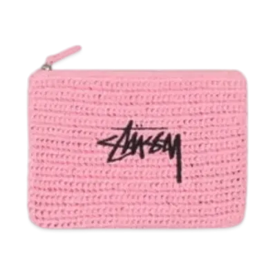 Stussy Woven Zip Pouch "Light Pink"