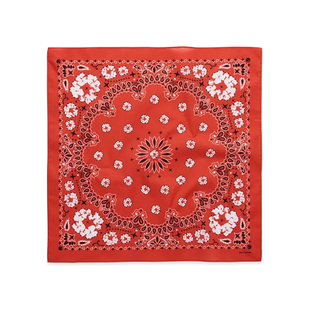 DENIM TEARS Cotton Wreath Paisley Bandana "Orange"