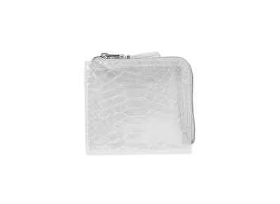 COMME des GARCONS L-Shaped Zip Wallet "White"