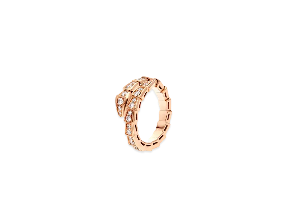 BVLGARI Serpenti Viper Ring "Pink Gold"