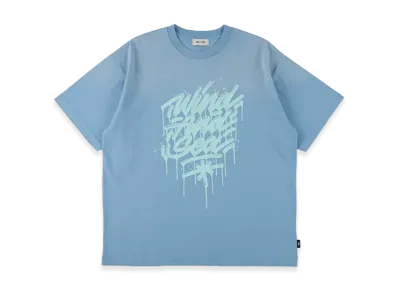 WIND AND SEA x IT'S A LIVING Spray Fade Tee "Blue"