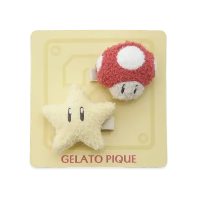 GELATO PIQUE x SUPER MARIO Baby Moco Assorted Bangs Clip #1 "Multi"