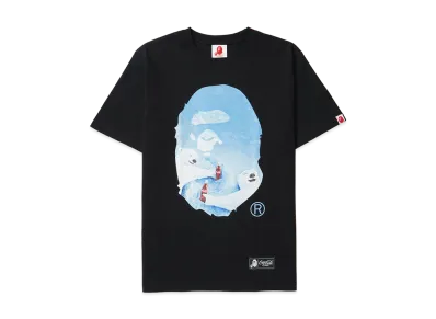 A BATHING APE x COCA COLA Photo Ape Head Tee "Black"
