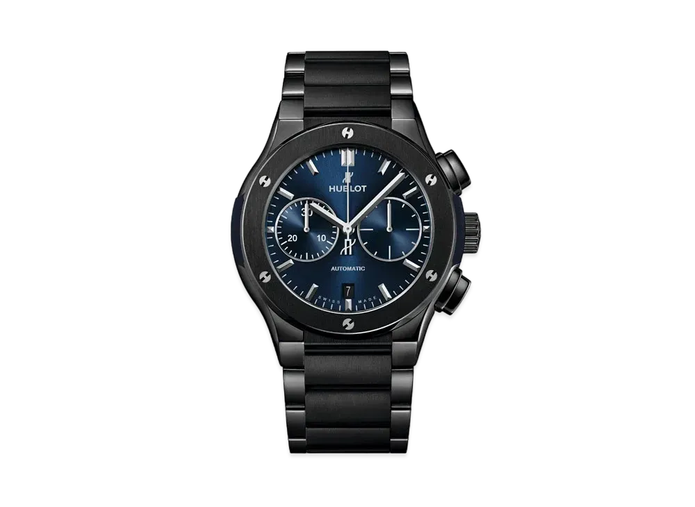 HUBLOT Classic Fusion Chronograph Ceramic Blue Bracelet 45mm