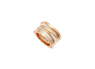 BVLGARI B.Zero1 Design Legend 4 Band Ring 18K "White/Pink Gold"