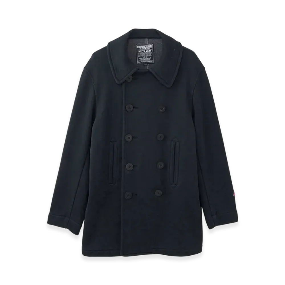 HYSTERIC GLAMOUR Triangle Woman Patch P Coat "Black"