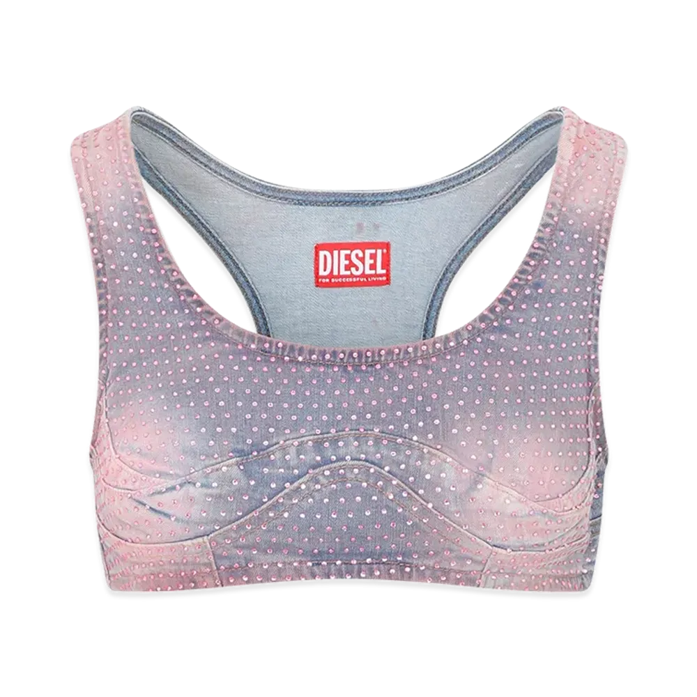 Diesel Women's De-Toppy-Fsd Top "Blue"
