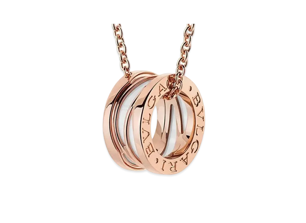 BVLGARI B.Zero1 Necklace 18K "White/Pink Gold"
