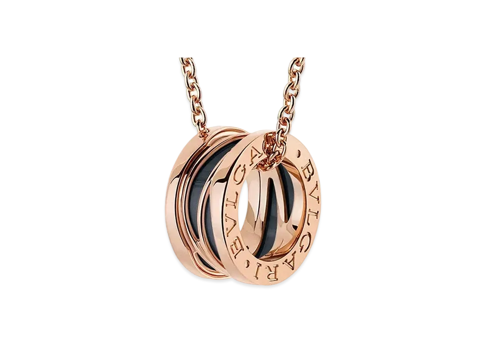 BVLGARI B.Zero1 Necklace 18K "Black/Pink Gold"