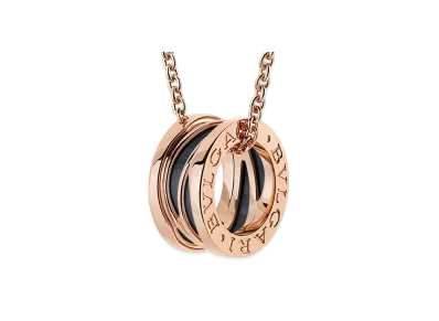 BVLGARI B.Zero1 Necklace 18K "Black/Pink Gold"