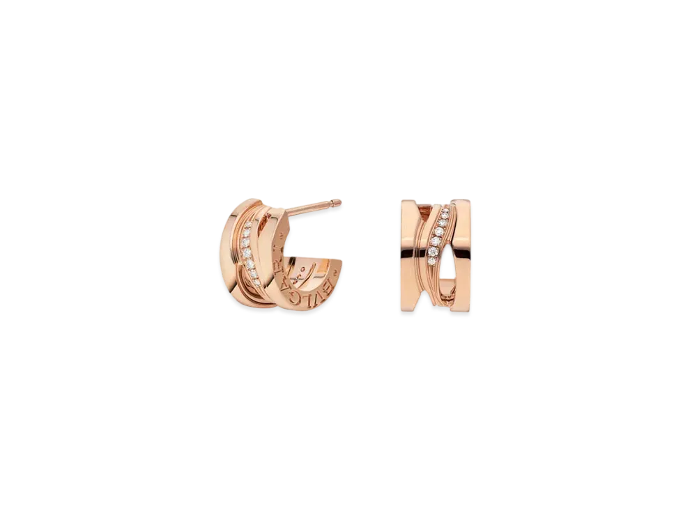 BVLGARI B Zero 1 Earrings "Pink Gold"