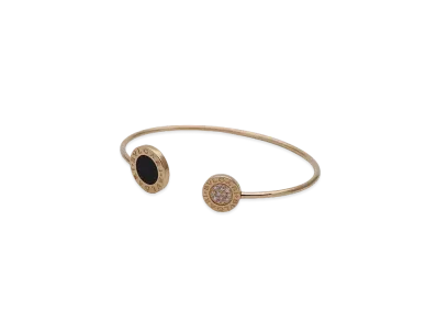 BVLGARI Bulgari Bulgari Bracelet Diamond Onyx "Pink Gold"