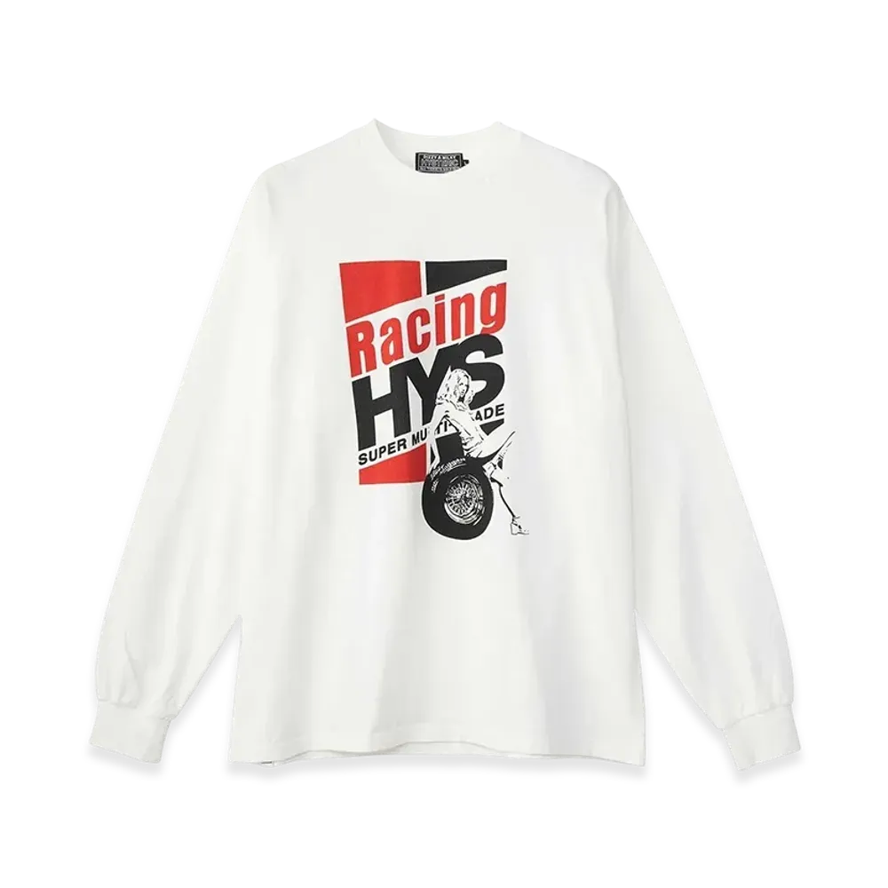 HYSTERIC GLAMOUR RACING HYS Tee"White"