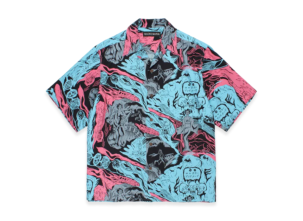 WACKO MARIA Hawaiian Shirt "Blue"