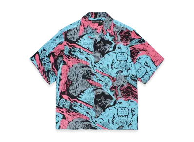 WACKO MARIA Hawaiian Shirt "Blue"