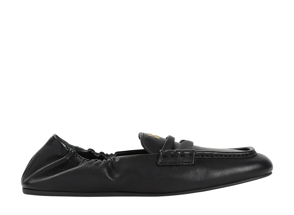 MIU MIU Women's Ruches Loafers "Brown"