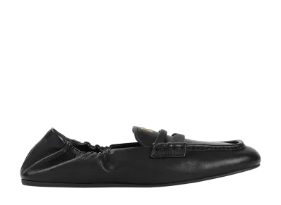 MIU MIU Women's Ruches Loafers "Brown"