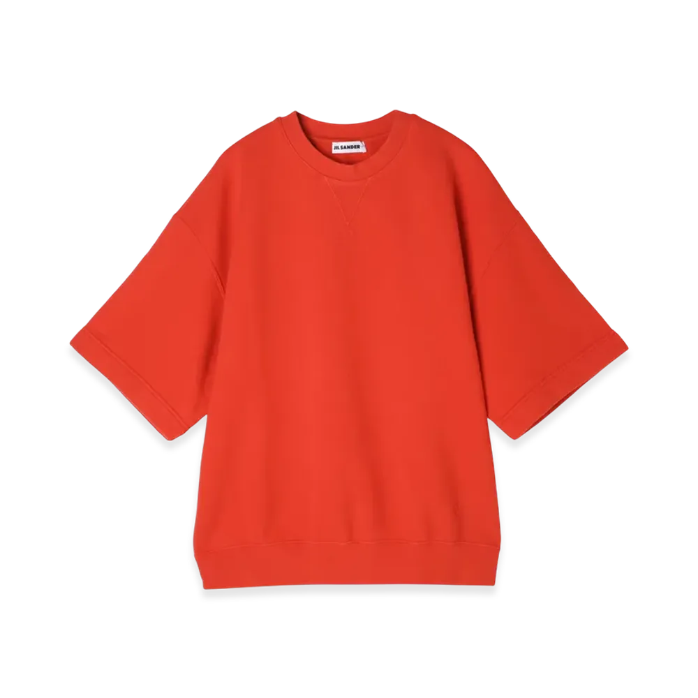 Jil Sander Crew Neck Shirt CN SS EMB "Poppy"