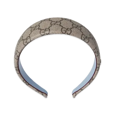 GUCCI x Higuchi Yuko Print GG Hair Band Japan Exclusive "Beige/Dark Brown"