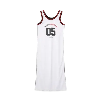 atmos pink x FUBU Mesh Long One-piece "White"
