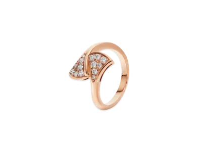 BVLGARI Divas Dream Ring Pave Diamond "Pink Gold"