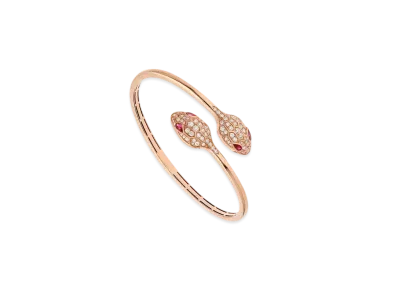 BVLGARI Serpenti Bracelet With Diamond Rubellite "Pink Gold"