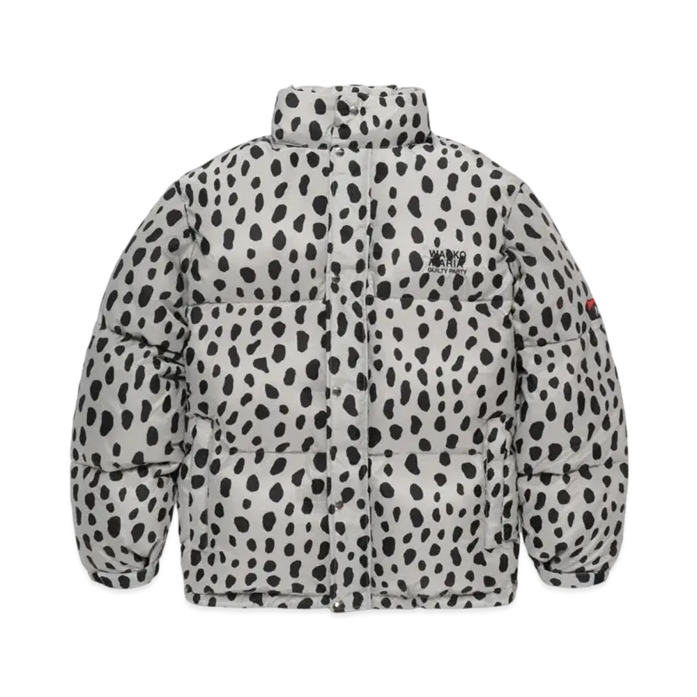 WACKO MARIA x NANGA Leopard Down Jacket "Gray"