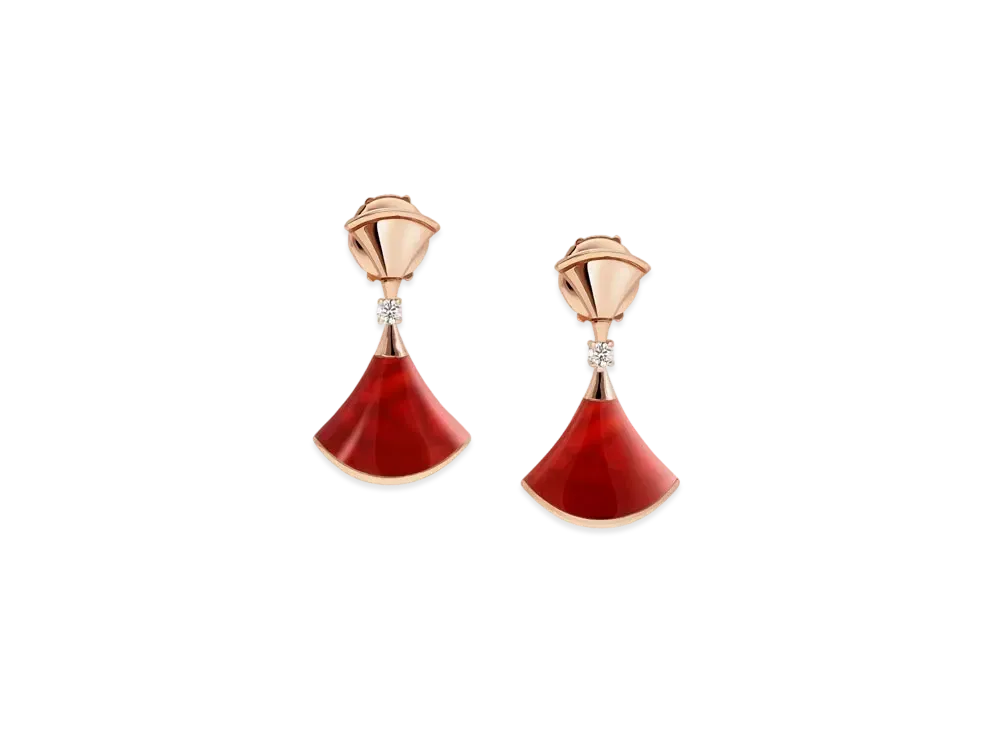 BVLGARI Divas Dream Earrings "Red"