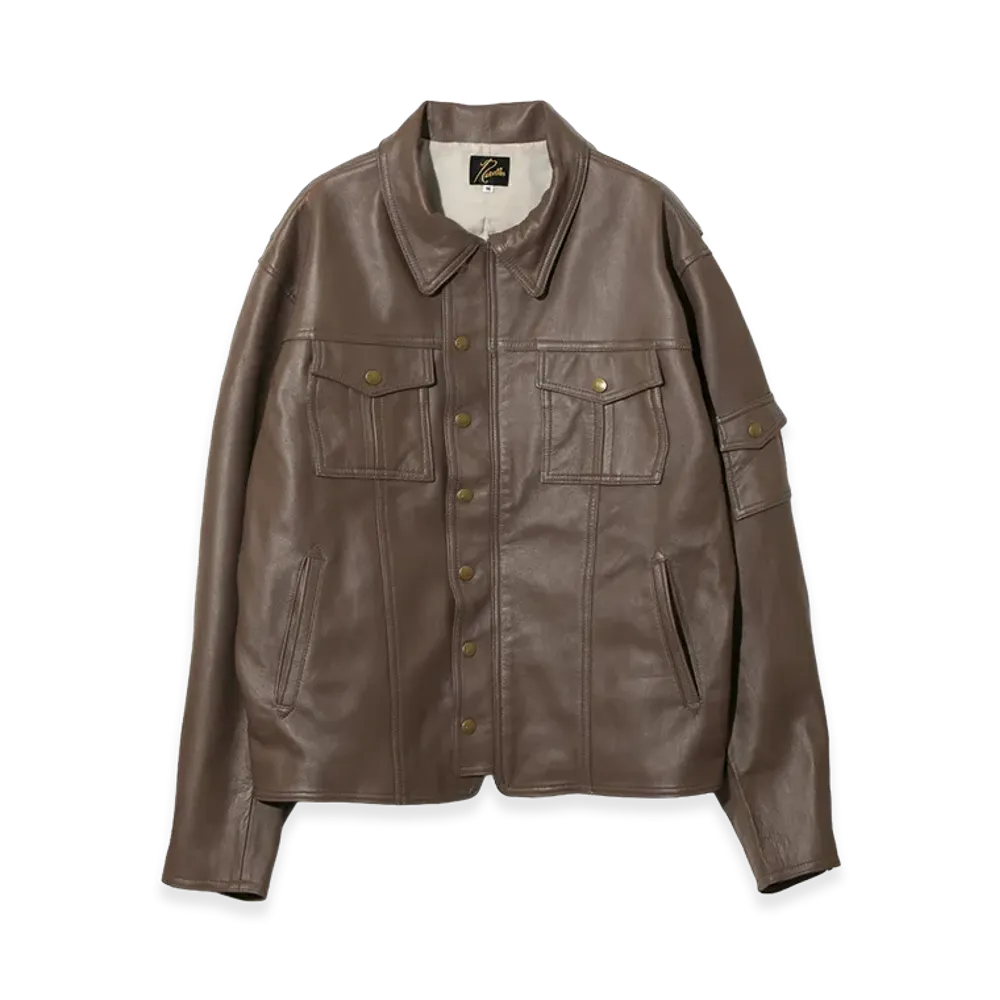 NEEDLES Southern Jacket - Sheepskin "Mocha"