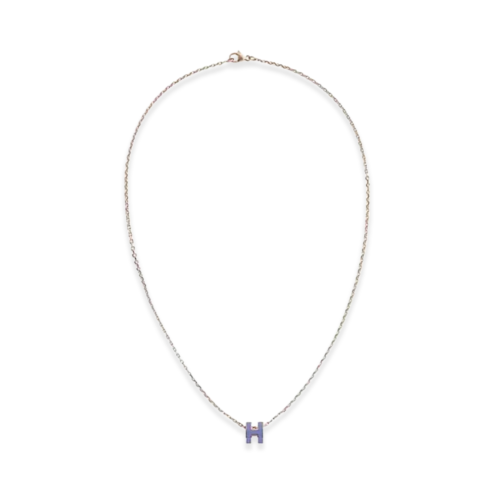 Hermes Mini Pop H Pendant "Rose Gold/Lilas"