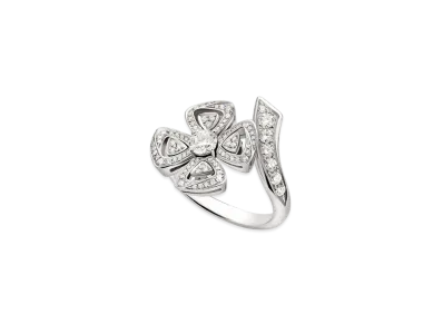 BVLGARI Fiorever Ring Pave Diamond "White Gold"