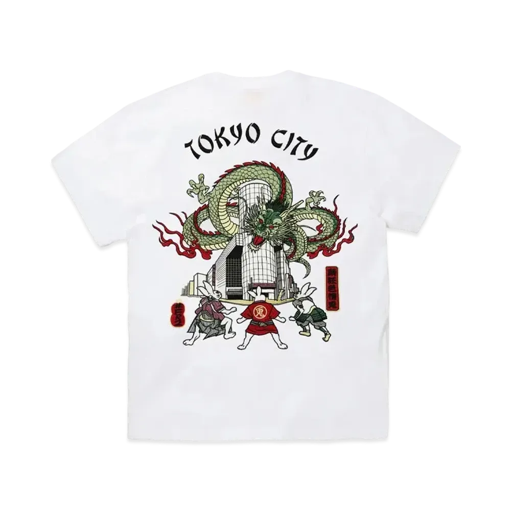 FR2 Tokyo City Souvenir Embroidery T-Shirt "White"