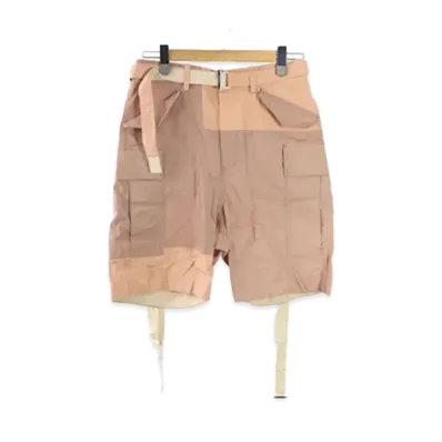 sacai 21SS Cotton Nylon Oxford Short "Pink"