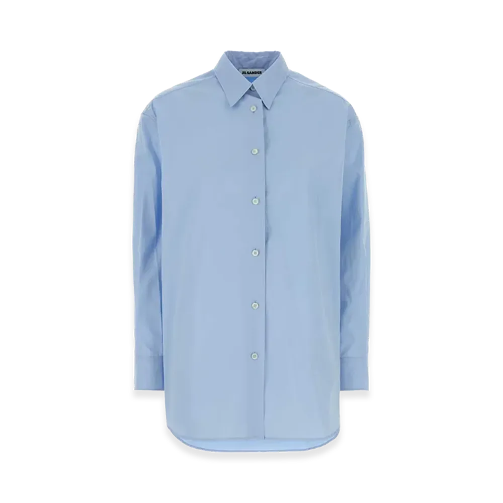 Jil Sander Women's Light- Poplin Oversize Shirt "Light Blue"
