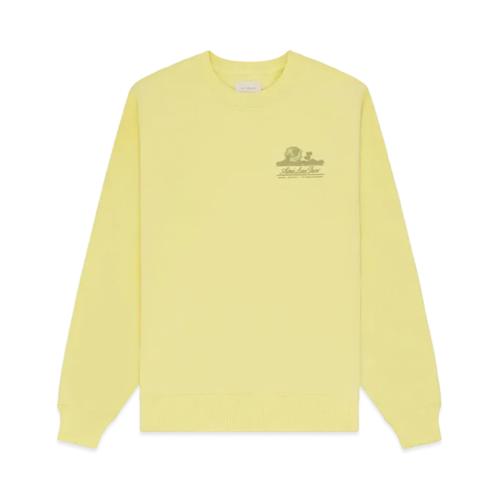 Aime Leon Dore Embossed Unisphere Crewneck Sweatshirt "Yellow"