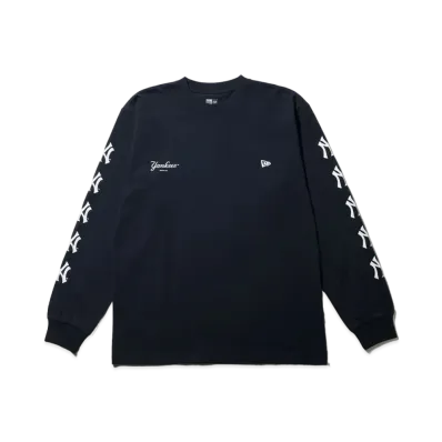 NEW ERA MLB Apparel Regular Fit Long Sleeve Cotton T-Shirt New York Yankees "Navy"