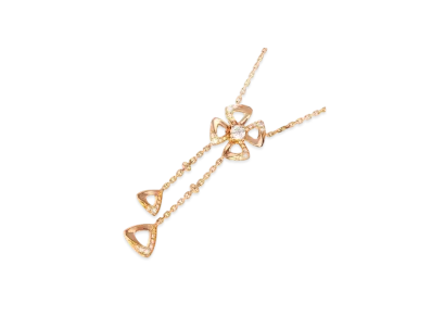 BVLGARI Fiorever Diamond Necklace "Pink Gold"