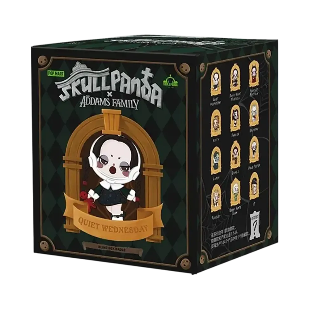 POP MART SKULLPANDA x THE ADDAMS FAMILY Series Pin Badge [Piece]