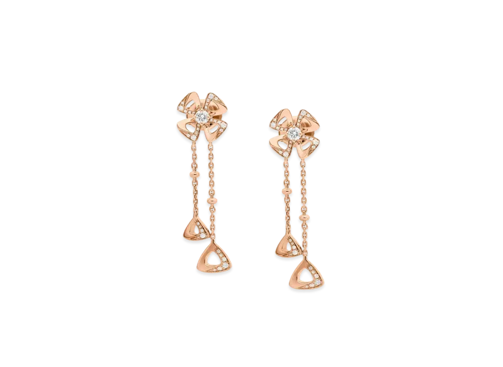 BVLGARI Fiorever Earrings "Pink Gold"