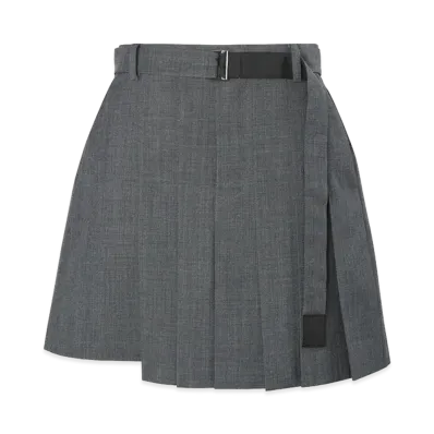 sacai Women's Suiting Shorts "Gray"