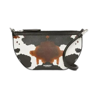 Burberry Medium Camouflage Print Leather Olympia Bag "Multicolour"