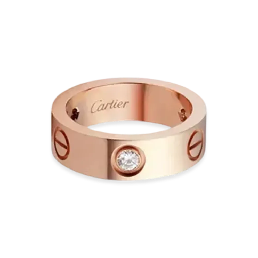 Cartier Love Ring, 3 Diamonds